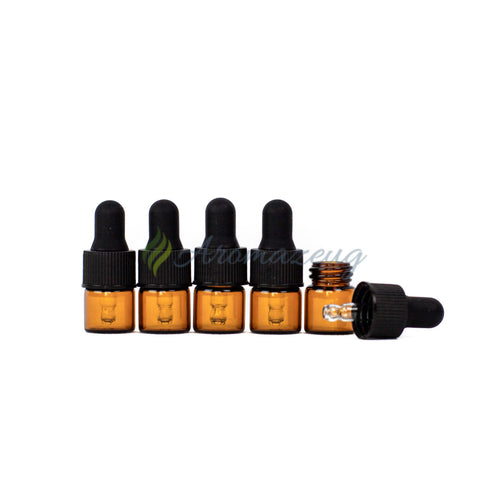 1 Ml Tropfpipetten Flaschen (Paket Von 5) Braunglas Zubehör