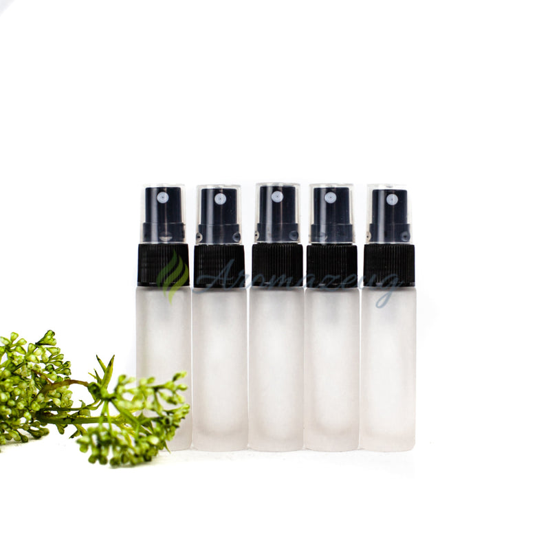 Laden Sie das Bild in Galerie -Viewer, 10 Ml Deluxe Farbige Roll-On-Flaschen In Matt Mit Spray-Aufsatz - Paket Von 5 Spray Flasche

