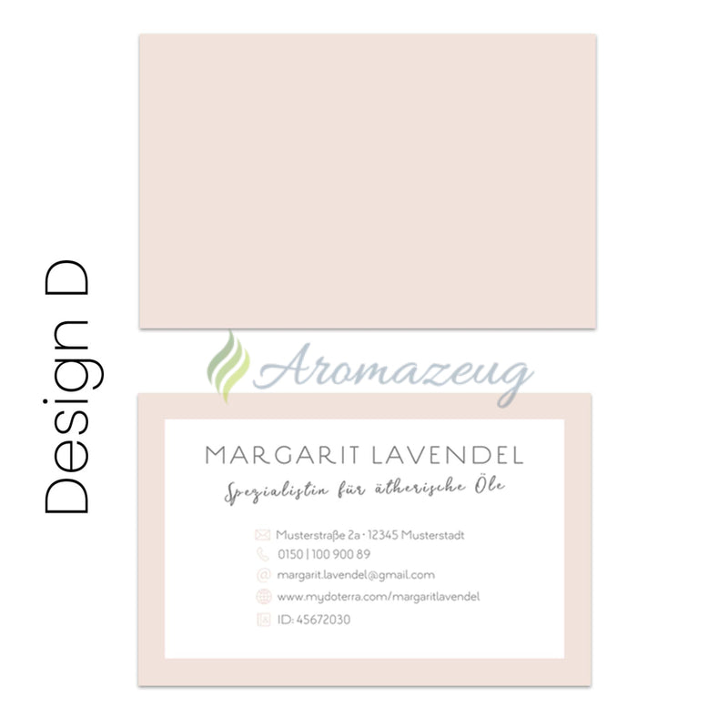 Laden Sie das Bild in Galerie -Viewer, 100 Personalisierte Visitenkarten Für Berater Design D
