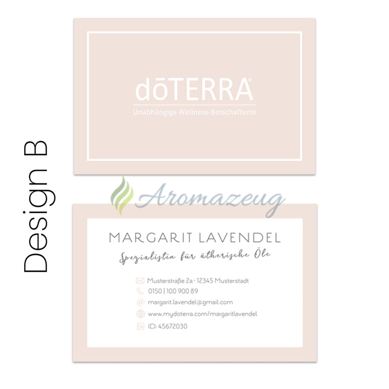 Laden Sie das Bild in Galerie -Viewer, 100 Personalisierte Visitenkarten Für Berater Design B
