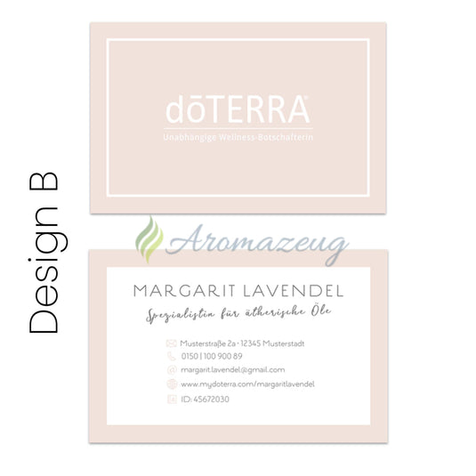 100 Personalisierte Visitenkarten Für Berater Design B