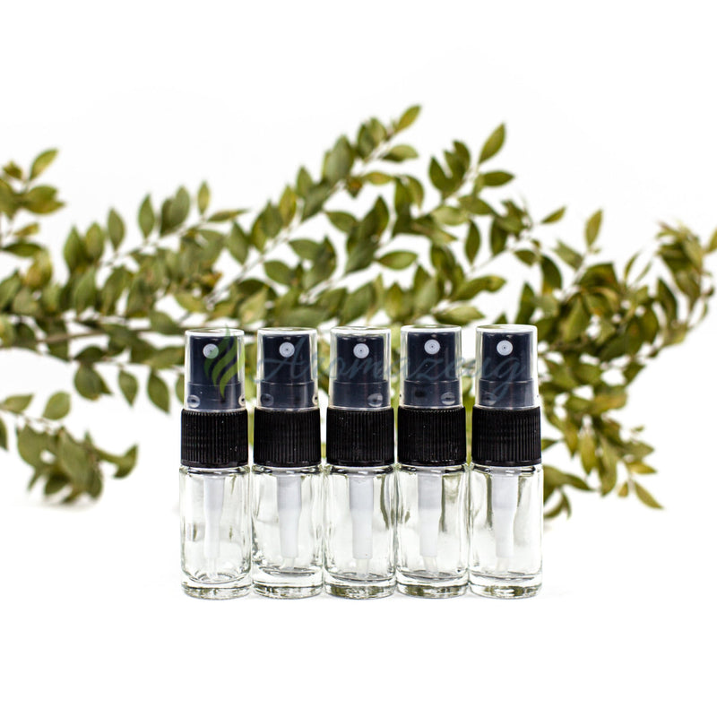 Laden Sie das Bild in Galerie -Viewer, 5 Ml Farbige Roll-On-Flaschen Mit Spray-Aufsatz - Paket Von Klar Spray Flasche
