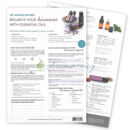Abreißblock Dr. Mariza Snyder: Balance Your Hormones With Essential Oils Mit 25 Seiten (English)