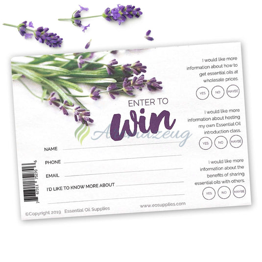 Abreißblock Gewinnspiel Zettel Mit 50 Seiten (English) Lavendel Berater