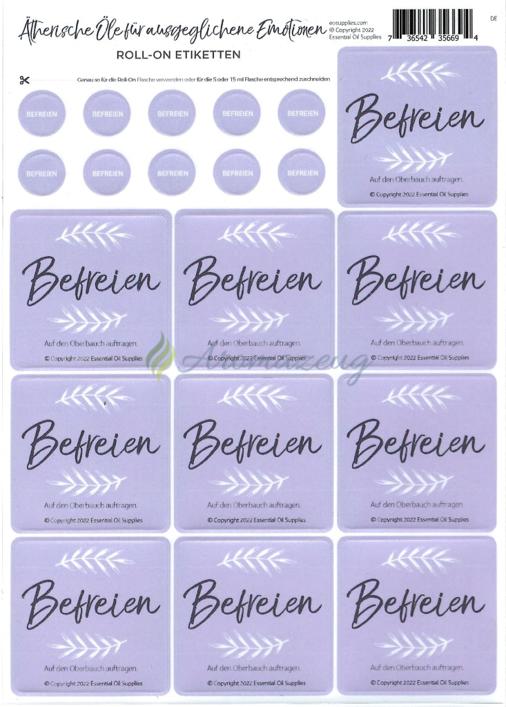 Laden Sie das Bild in Galerie -Viewer, Ätherische Äle Für Ausgeglichene Emotionen Aufkleber Befreien
