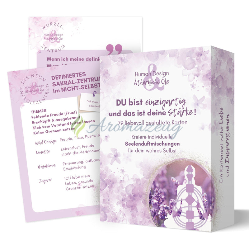 Laden Sie das Bild in Galerie -Viewer, Demnächst Erhältlich! Kartenset: Human Design &amp; Ätherische Öle - Du Bist Einzigartig Und Das
