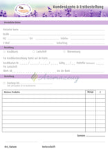 Anmelde- Und Bestellformulare Als Abreißblock Mit 25 Seiten Lavendel Berater