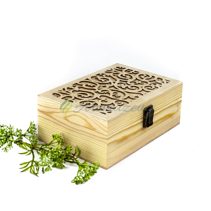 Laden Sie das Bild in Galerie -Viewer, Aufbewahrungskiste Ornament Aus Pinienholz Zubehör
