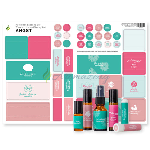 Aufkleber passend zu: Wesentliche Unterstützung bei Angst Aufkleber