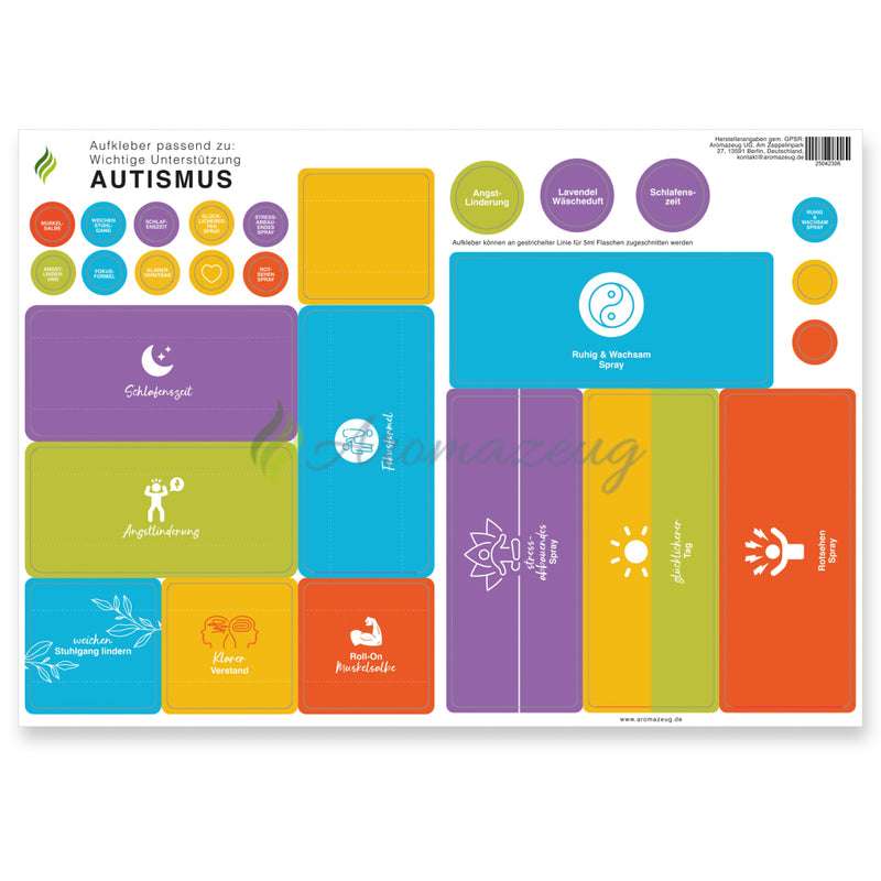 Laden Sie das Bild in Galerie -Viewer, Aufkleber passend zu: Wichtige Unterstützung Autismus Einzelner Aufkleberbogen Aufkleber
