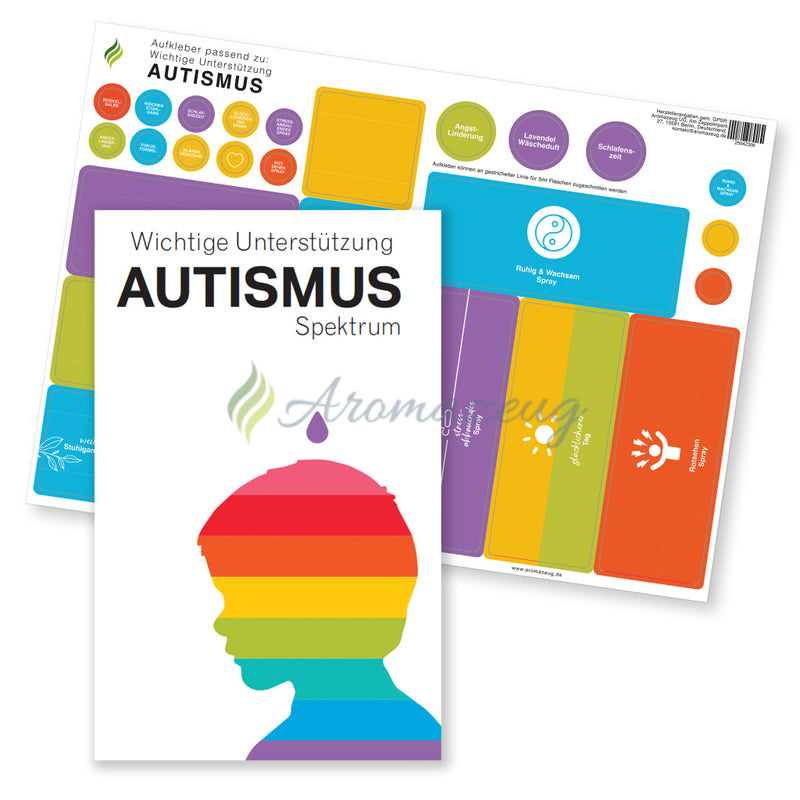 Laden Sie das Bild in Galerie -Viewer, Aufkleber passend zu: Wichtige Unterstützung Autismus Vorteilsset: Aufkleberbogen + Autismus Broschüre Aufkleber
