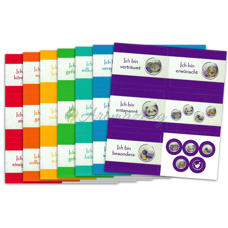 Laden Sie das Bild in Galerie -Viewer, Aufkleber Passend Zum Affirmationskartenset Für Kinder (1. Auflage) Alle Farben (Einzelne
