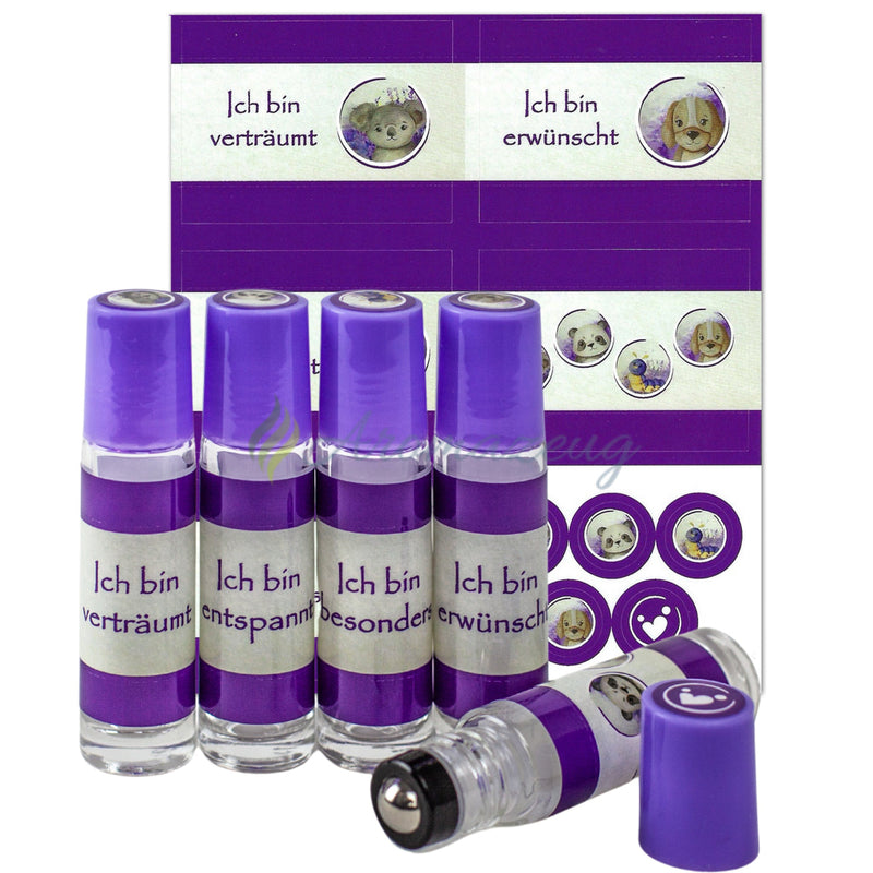 Laden Sie das Bild in Galerie -Viewer, Aufkleber Inklusive 10 Ml Roll-On Flaschen Passend Zum Affirmationskartenset Für Kinder (1. Auflage)
