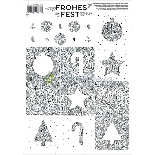 Frohes Fest Aufkleber Aufkleber