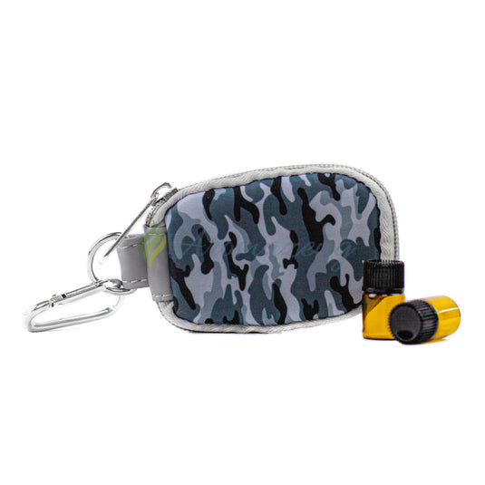 Camouflage Schlüsselanhänger-Tasche für 1 oder 2ml Probeflaschen - Taschen