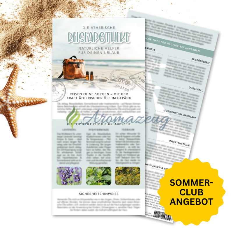 Laden Sie das Bild in Galerie -Viewer, Die ätherische Reiseapotheke: Natürliche Helfer für deinen Urlaub - Informationskarte - Karten
