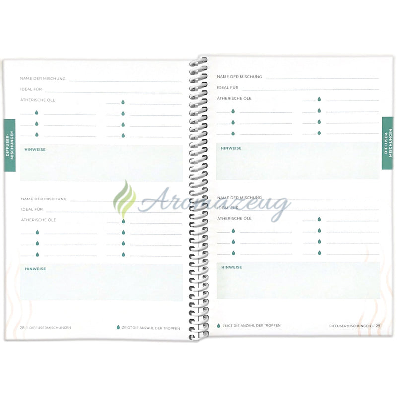 Laden Sie das Bild in Galerie -Viewer, DIY Rezeptheft - Alle meine Lieblingsrezepte mit ätherischen Ölen Papeterie &amp; Schreibwaren
