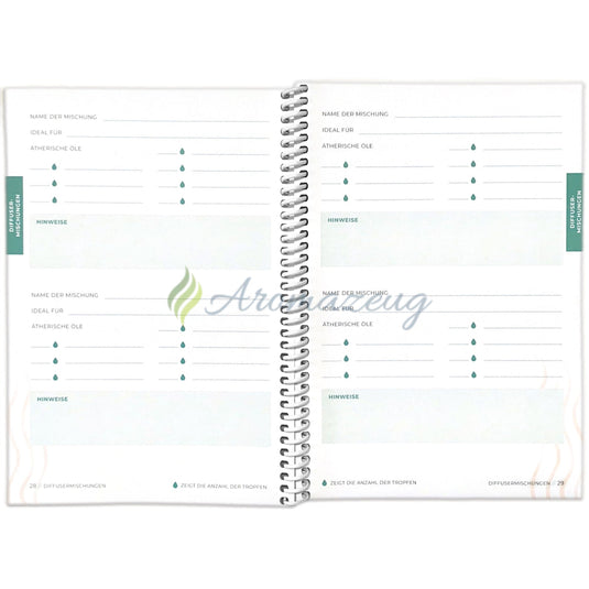 DIY Rezeptheft - Alle meine Lieblingsrezepte mit ätherischen Ölen Papeterie & Schreibwaren