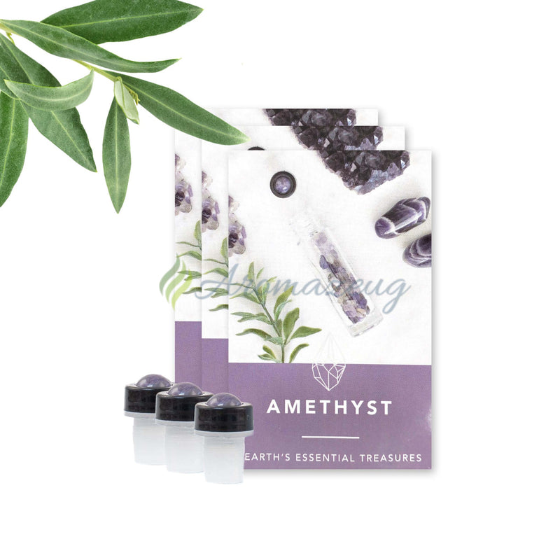 Laden Sie das Bild in Galerie -Viewer, Edelstein Roll-On Aufsatz Amethyst Flasche
