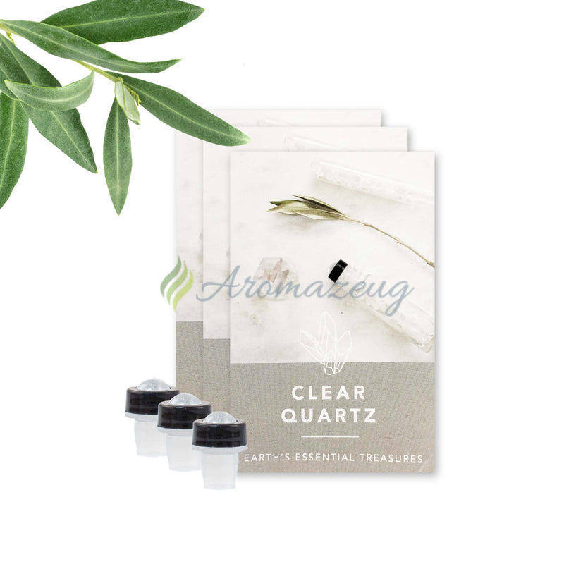 Laden Sie das Bild in Galerie -Viewer, Edelstein Roll-On Aufsatz Clear Quartz Flasche
