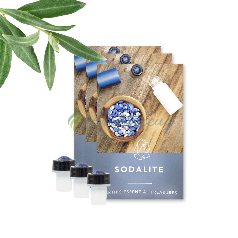 Laden Sie das Bild in Galerie -Viewer, Edelstein Roll-On Aufsatz Sodalite Flasche
