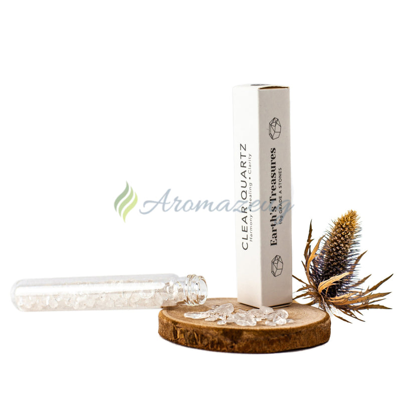 Laden Sie das Bild in Galerie -Viewer, Edelstein Splitter Phiole Klarer Quartz Roll-On Aufsatz
