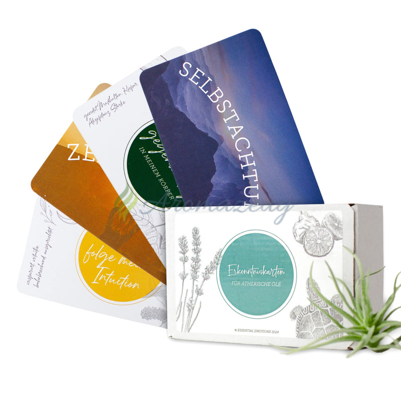 Laden Sie das Bild in Galerie -Viewer, Erkenntniskarten Für Ätherische Öle (Passend Zum Buch Essentielle Emotionen) Karten
