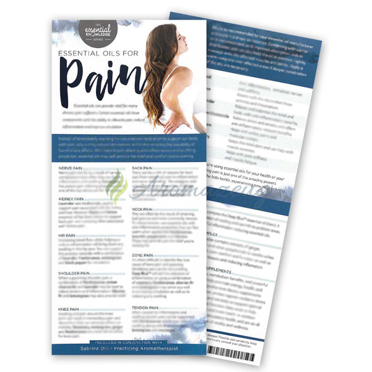 Essential Oils For Pain Card (English) - Paket Von 25 English Cards