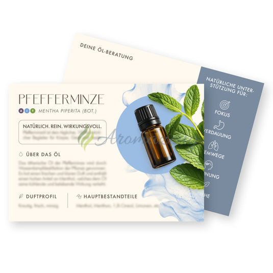 Infokärtchen PFEFFERMINZE - Paket von 10 - Für Berater