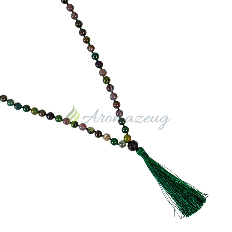 Laden Sie das Bild in Galerie -Viewer, Lava- Und Edelstein Diffuser Halskette Mit Quaste Ruth Schmuck
