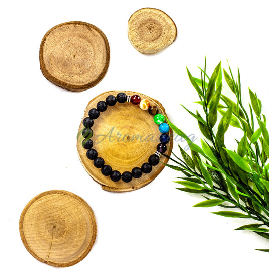 Lavastein Chakra Armband Zubehör