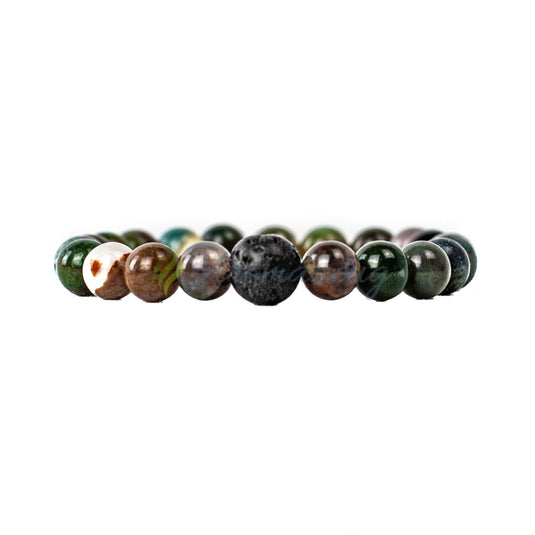 Moosachat Und Lavastein Diffuser Armband Ruth Schmuck