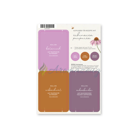 Limited Edition: Rezeptkarte Echinacea Öl (inklusive Aufkleberbogen) - nur solange der Vorrat reicht! - Karten