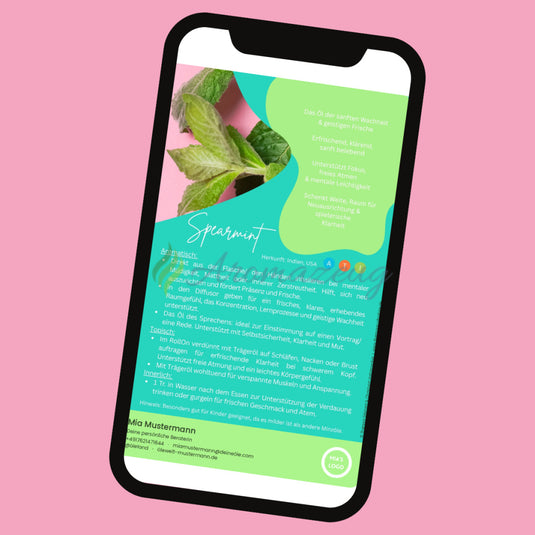 DROPS OF MAGIC - Personalisierte digitale Infokarten zu ätherischen Ölen