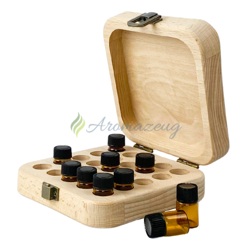 Laden Sie das Bild in Galerie -Viewer, MARA Aufbewahrungskiste aus Pinienholz für 1 oder 2ml Flaschen Kisten
