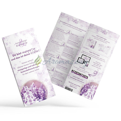 Faltbroschüre / Arbeitsmaterial für Human Design & ätherische Öle: Ich bin einzigartig und das ist meine Stärke (Kopie)