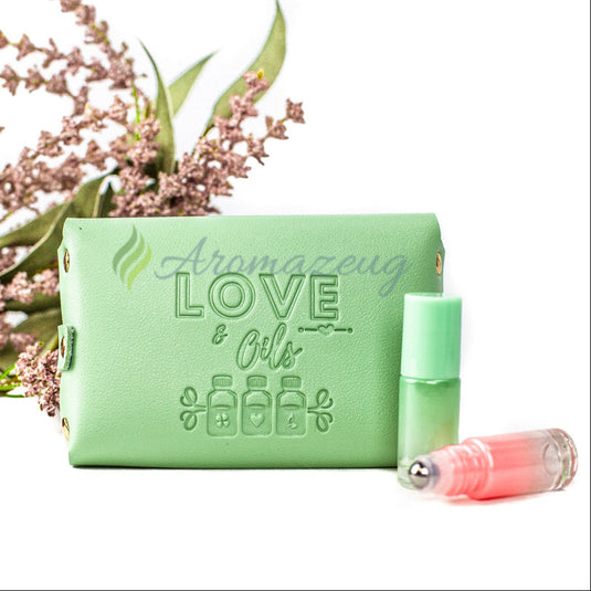 MINTY Tasche Love Oils inkl. 6 x 5ml Roll-On Flaschen Set Taschen