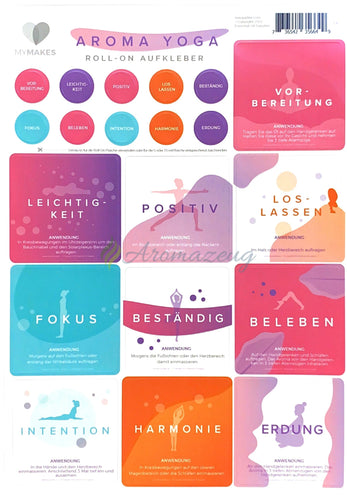 Mymakes Aufkleber: Aroma Yoga Aufkleber