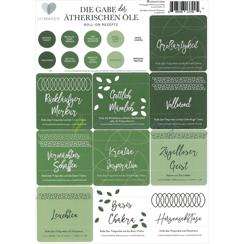 Laden Sie das Bild in Galerie -Viewer, Mymakes Aufkleber: Die Gabe Der Ätherischen Öle Aufkleber
