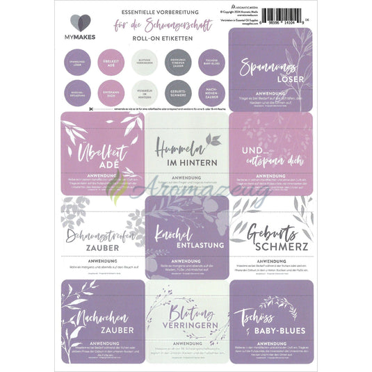 Mymakes Aufkleber: Essentielle Vorbereitung Für Die Schwangerschaft Aufkleber