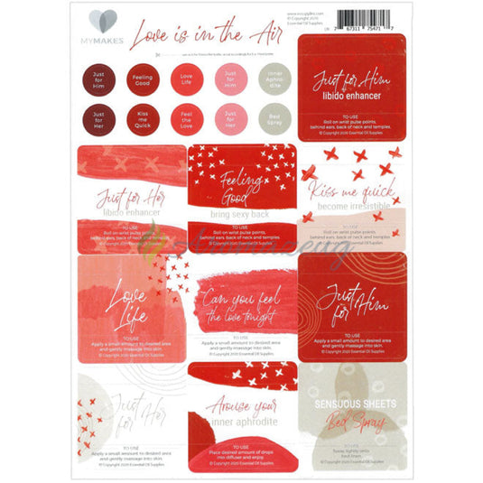 MyMakes Aufkleber: Love is in the air (Englisch) Aufkleber