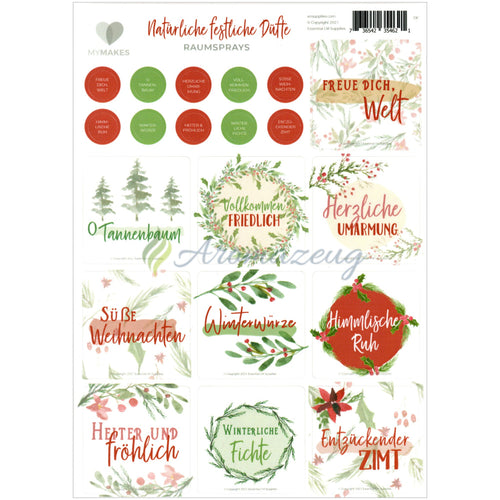 Mymakes Aufkleber: Natürlich Festliche Düfte Aufkleber