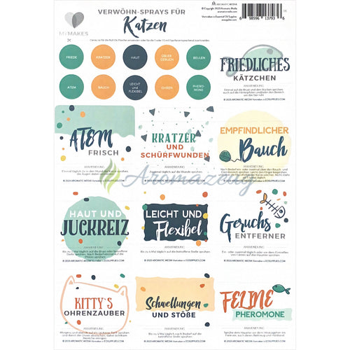 Mymakes Aufkleber: Verwöhnsprays Für Katzen Aufkleber