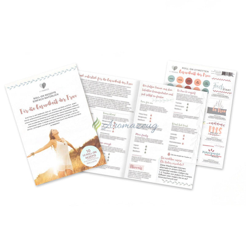 Laden Sie das Bild in Galerie -Viewer, Mymakes Faltblatt Für Roll-Ons &amp; Sprays: Für Die Gesundheit Der Frau Hefte
