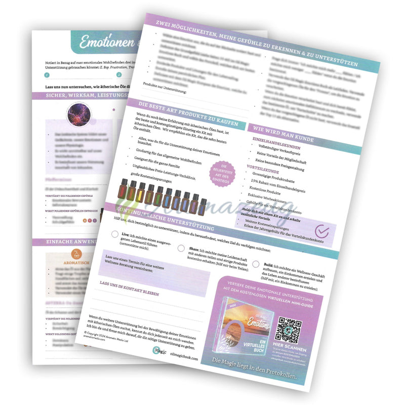 Laden Sie das Bild in Galerie -Viewer, Oil Magic: Emotionen &amp; Ätherische Öle Abreißblock Mit 25 Seiten Für Berater
