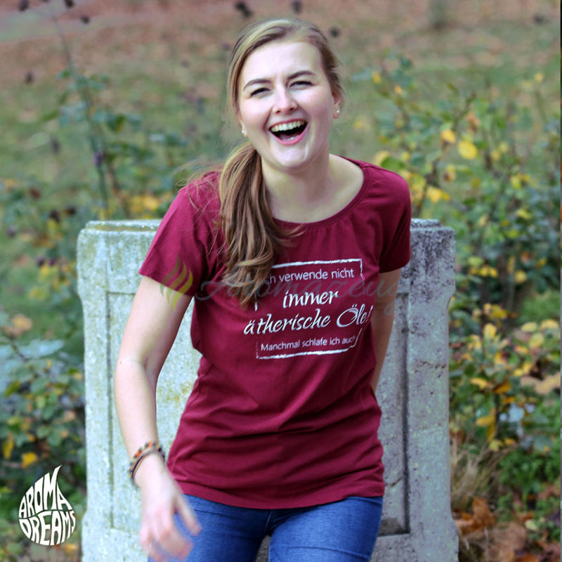 Laden Sie das Bild in Galerie -Viewer, Organisches Damen T-Shirt (Ich verwende nicht immer Öle) Zubehör
