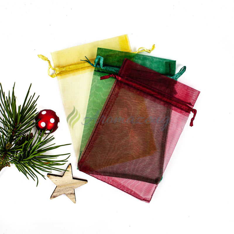 Laden Sie das Bild in Galerie -Viewer, Organzasäckchen 10 X 15 Cm Als Geschenkbeutel (Paket Von 10) Zubehör
