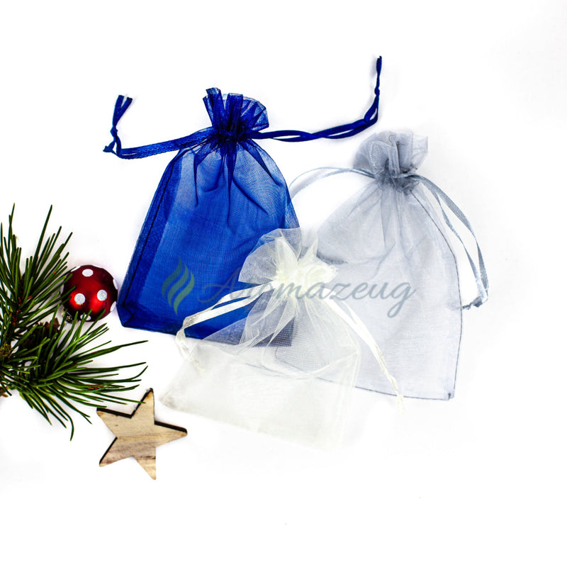 Laden Sie das Bild in Galerie -Viewer, Organzasäckchen 10 X 15 Cm Als Geschenkbeutel (Paket Von 10) Zubehör
