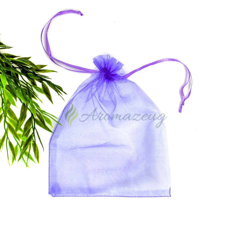 Laden Sie das Bild in Galerie -Viewer, Organzasäckchen 15 X 17 Cm Als Geschenkbeutel - Paket Von 10 Lavendel Zubehör
