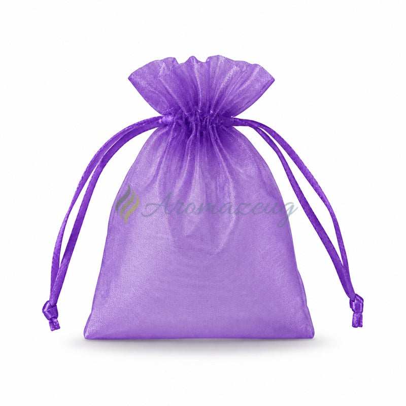 Laden Sie das Bild in Galerie -Viewer, Organzasäckchen 9 x 12 cm als Geschenkbeutel (Paket von 10) - Lila - Taschen
